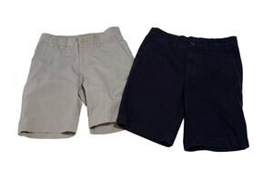 Johnnie-O Crewcuts Chino Shorts Lot Boys Size 8 Tan & Blue